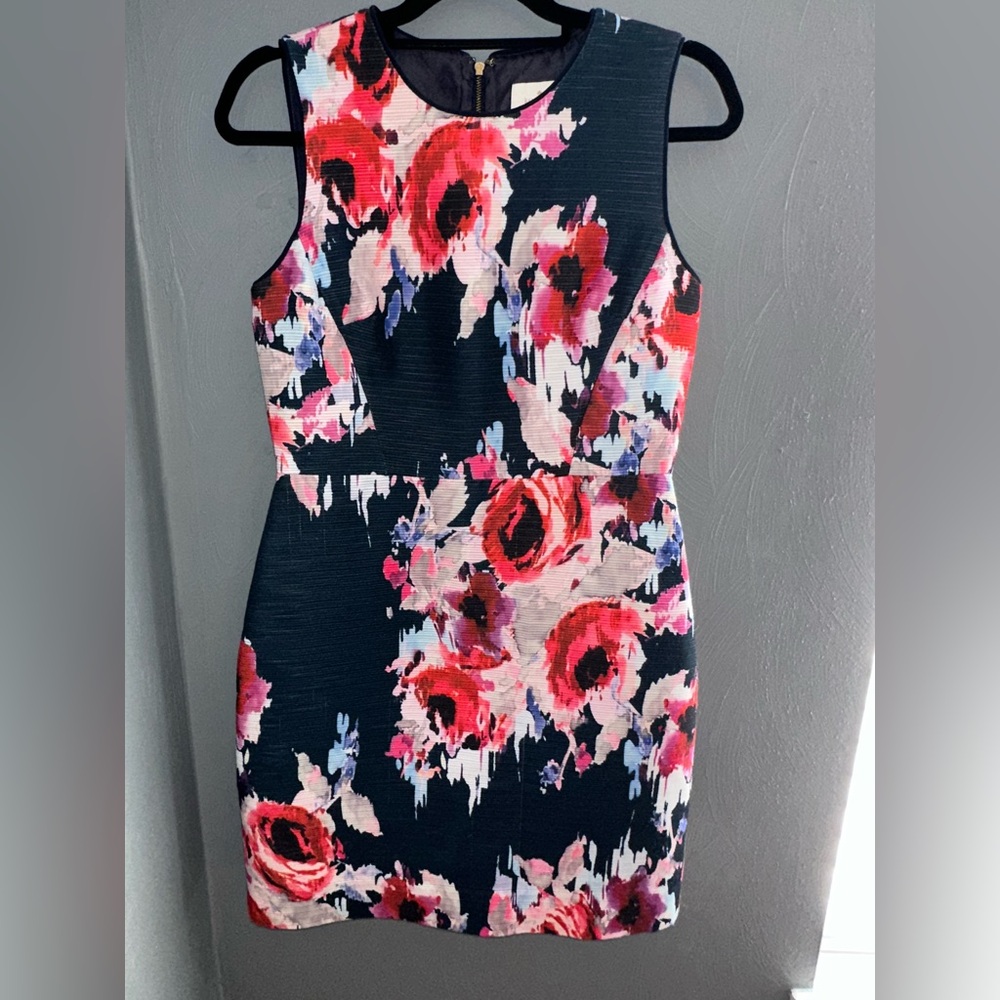Kate Spade blue hazy floral shift dress